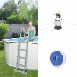 Bestway Piscine Tubulaire Ronde 360cm Avec Accessoires | Sweeek -Plage Équipement Magasin piscine tubulaire ronde 360cm avec accessoires sweeek 4