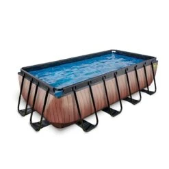 EXIT TOYS Piscine Wood 400x200cm Avec Pompe Filtrante -Plage Équipement Magasin piscine wood 400x200cm avec pompe filtrante 1