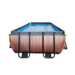 EXIT TOYS Piscine Wood 400x200cm Avec Pompe Filtrante -Plage Équipement Magasin piscine wood 400x200cm avec pompe filtrante 2