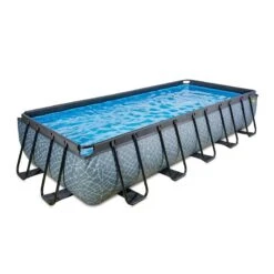 EXIT TOYS Piscine Wood 540x250cm Avec Pompe Filtrante à Sable -Plage Équipement Magasin piscine wood 540x250cm avec pompe filtrante a sable 1