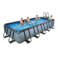 EXIT TOYS Piscine Wood 540x250cm Avec Pompe Filtrante à Sable -Plage Équipement Magasin piscine wood 540x250cm avec pompe filtrante a sable 4