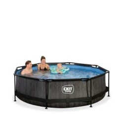 EXIT TOYS Piscine Wood ø300x76cm Avec Pompe Filtrante -Plage Équipement Magasin piscine wood o300x76cm avec pompe filtrante 4