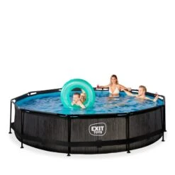 EXIT TOYS Piscine Wood ø360x76cm Avec Pompe Filtrante -Plage Équipement Magasin piscine wood o360x76cm avec pompe filtrante 2
