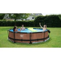 EXIT TOYS Piscine Wood ø360x76cm Avec Pompe Filtrante -Plage Équipement Magasin piscine wood o360x76cm avec pompe filtrante 5