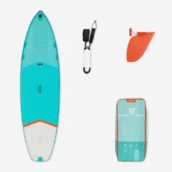 STAND UP PADDLE GONFLABLE DEBUTANT 10 PIEDS VERT