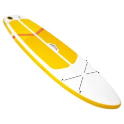 STAND UP PADDLE GONFLABLE DEBUTANT COMPACT S JAUNE-BLANC -Plage Équipement Magasin stand up paddle gonflable debutant compact s jaune blanc 3