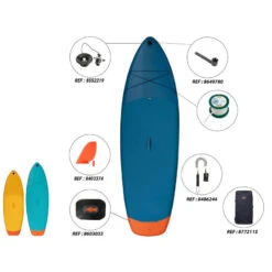 Stand Up Paddle Gonflable Taille M (9'/34"/5") - 1 Personne Jusqu'à 80kg -Plage Équipement Magasin stand up paddle gonflable taille m 9345 1 personne jusqua 80kg 4